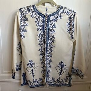 Vintage 1960’s Indian Embroidered Kurta style shirt